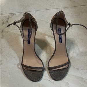 Stuart Weitzman Black Sparkle Heels